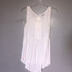 Peplum tank blouse